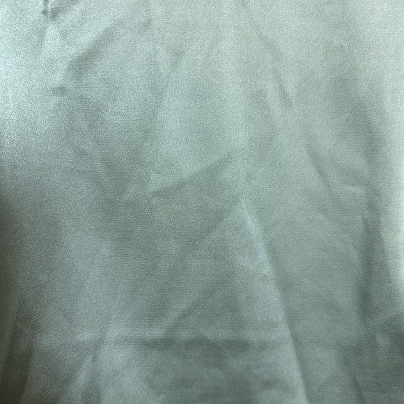 Cider Light Green with Black‎ Lace Shoulder Straps Slip Dress Side Rouching SZ M - Picture 5 of 6